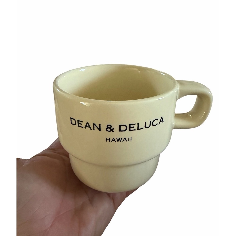Dean Deluca Mug Hawaii Honolulu Kakaako Store Limited Edition Light Beige